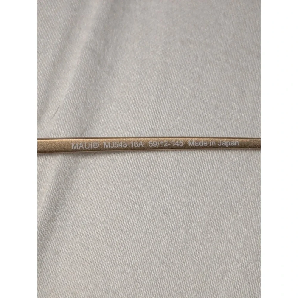 Maui Jim Sunglasses Frames Shallows MJ543-16A Matte Gold Round 59-12-145